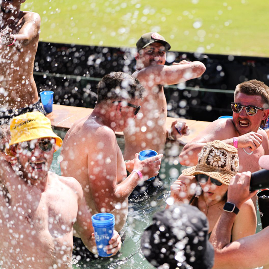 Spectators wearing XX SA20 bucket hats