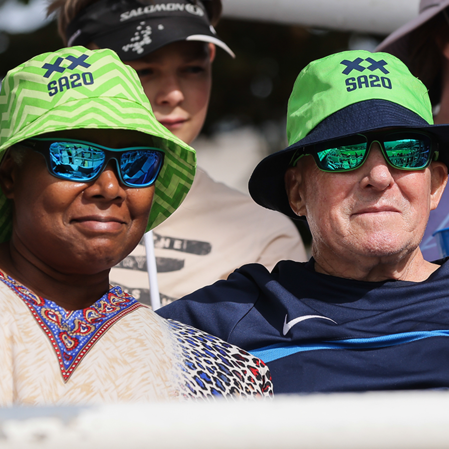 Spectators wearing XX SA20 bucket hats